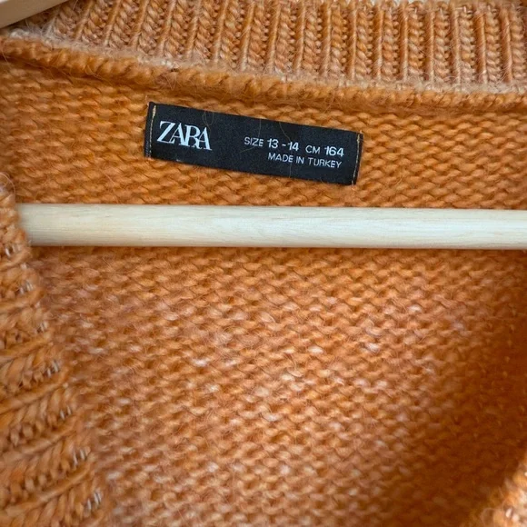 Zara Orange Knit Sweater - Picture 2 of 3